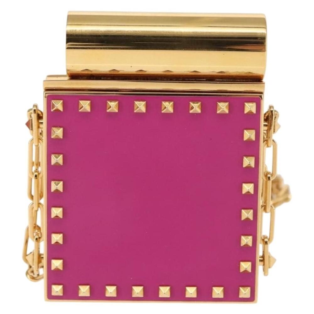 Valentino Metal Lipstick Holder Cosmetic Pouch Pink
